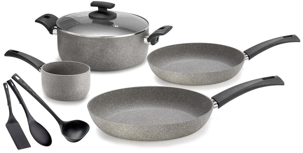 sconto Olympia Rockers 8-teiliges Kochgeschirr-Set aus Antihaft-Aluminium