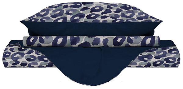 Bettbezug mit Kissenbezügen bedruckt in wilder Mikrofaser in verschiedenen Größen prezzo