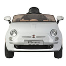 Macchina Elettrica per Bambini 12V con Licenza Fiat 500 Bianca