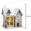 Casina con Luci H26 cm in Legno e Plastica