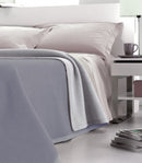 Coperta Pura Lana Dobleface 450gr Cober Double Grigia Varie Misure