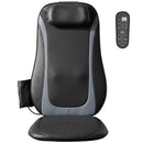 Sedile Massaggiante 105x45x10 cm con Calore Shiatsu e Vibrazione per Fianchi e Cosce in Finta Pelle Nero      