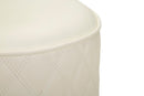 Puff Rotondo Sharon Ø36x39 cm in Pino e MDF e Metallo e Plastica      