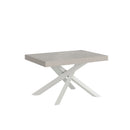 Tavolo Allungabile 130/234x90 cm Volantis Cashmere Gambe Bianche      