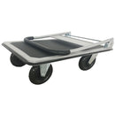 Carrello Pieghevole da Trasporto 350 Kg in Lamiera Tosini Grigio e Nero