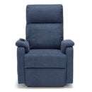 Poltrona Alzapersona Elettrica 2 motori 80x99x97 cm In Tessuto Jazz Denver Blu