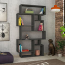 Libreria Moderna 96x25,5x168,5 cm in MDF Karmato Antracite