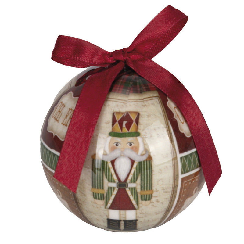 Set 14 Palle di Natale Ø7,5 cm in Polyfoam con Box Schiaccianoci