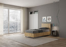 Letto Singolo Testata Dritta Demas Bianco Frassino Varie Misure