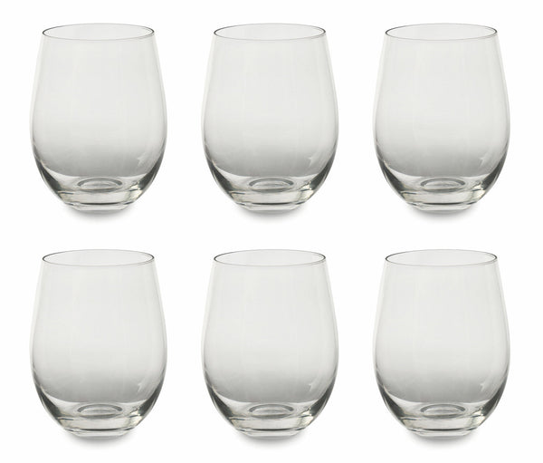 Set mit 6 transparenten Gläsern Ø9x12 cm in Villa d'Este Home Tivoli Glass prezzo