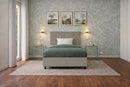 Letto 1 Piazza e Mezza Contenitore Imbottito Similpelle Cappuccino Boxmax Testata Button Varie Misure