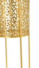 Porta Vasi Nat Coppia Ø17x46 cm - Ø14x34 cm in Ferro Oro      