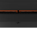 Camino a Vapore Elettrico Effetto Realistico 120x50x40 cm Invapo U1200 in Acciaio Verniciato Nero      