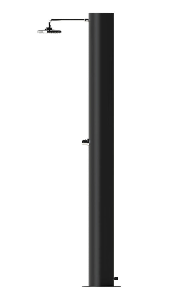 online Doccia Solare da Giardino 70 L Soffione Eco Rain e Miscelatore Temporizzato Arno TN Nero Opaco