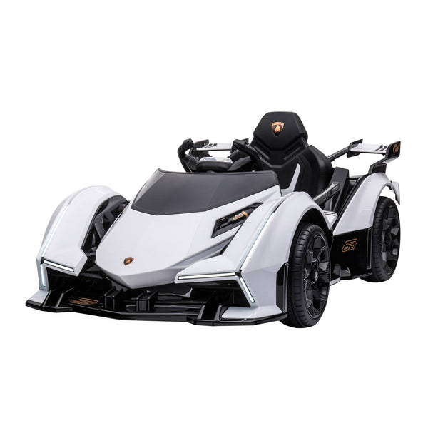 Macchina Elettrica per Bambini 12V con Licenza Lamborghini V12 Vision Gran Turismo Bianco sconto