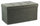 Trunk Chest Pouf Container aus grauem Soriani-Samt