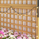 Fioriera da Giardino 90x45x183 cm con Traliccio per Piante Rampicanti in Legno Giallo      