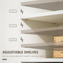 Mobile  1 Cassetto 2 Ante con Ripiano Rialzato 104x38,5x111,5 cm in Truciolato Bianco