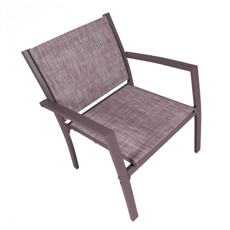 Set da Giardino Divano Poltrone e Tavolino in Metallo Vandi 