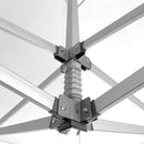 Gazebo Richiudibile Professionale Struttura Esagonale Telo Oxford Impermeabile 3x3 m Struttura In Alluminio Bianco      
