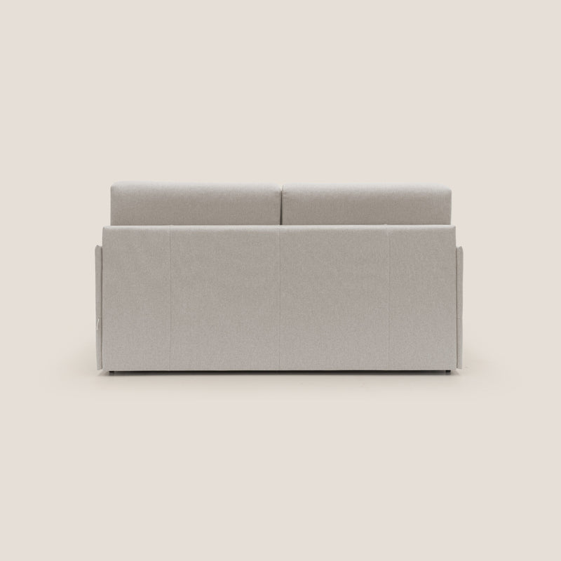 Divano Letto 3 Posti 189x96x96 cm Evans in Tessuto Panna