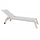 Formentera Stapelbare Garten-Sonnenliege 198 x 61 x 34/95 h cm in Aluminium Taubengrau