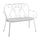 Panchina da Giardino 105x48xh88 cm in Metallo New Old Bianco