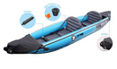 Kayak Gonfiabile Biposto 376x77x34cm ZRAY Roatan con Pagaia a Doppia Pala