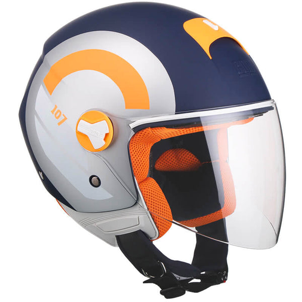 online Scooterhelm Demi-Jet CGM Taormina 107R Langes Visier Mattblau Verschiedene Größen