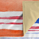 Trapunta Invernale Stampata in Microfibra 200gr Double Face Strisce Varie Misure