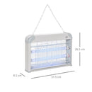 Zanzariera Elettrica 20W 37.5x8.5x26.5 cm 