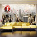 Fotomurale - New York - Post Age Stamp Carta Da Parato Erroi