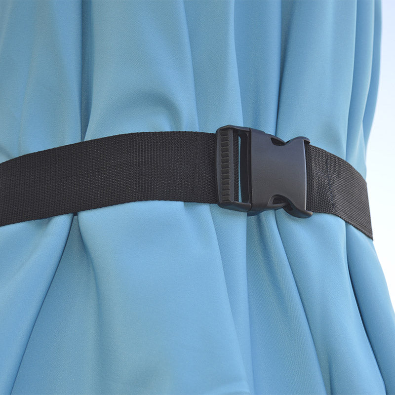 Ombrellone da Giardino con LED 4x4m in Alluminio Palo Ø60 mm Telo in Poliestere Brera Blu