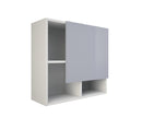 Pensile da Soggiorno 1 Anta Soft Close 47,5x18x47,5 cm TFT Ibiza Bianco e Grigio