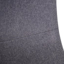 Set 2 Sedie da Pranzo Design Moderno in Lino con Gambe in Metallo Grigio 