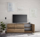 Mobile TV Moderno 1 Anta 2 Cassetti Jupiter 182x44x63 cm Noce Mercure