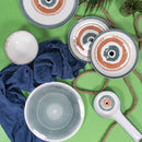 Set 6 Piatti Frutta Ø20x2 cm  in Ceramica VdE Tivoli 1996 Occhio Marino