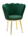 Poltrona Mindy Verde 70x63x83 cm in Legno e Ferro