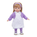 Bambola Bebè con Vestitino a Fiori Viola 36cm JC Toys