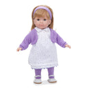Bambola Bebè con Vestitino a Fiori Viola 36cm JC Toys