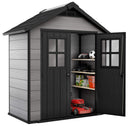 Casetta da Giardino Porta Attrezzi 210x253x124,8 cm in Resina Keter Oakland 754 Grigia