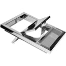 Cestino Gettacarte Posacenere 30,6x60x24,5 cm in Acciaio 17L per Interno Esterno