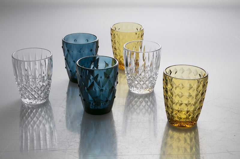 Set 6 Bicchieri Acqua in Vetro 280 ml Villa d'Este Home Tivoli Loira Chic