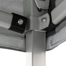 Gazebo Richiudibile Pieghevole 3x6m in Acciaio e PVC Impermeabile Bianco