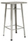 Hoher quadratischer Gartentisch aus Blech 60x60 cm Vorghini Silber