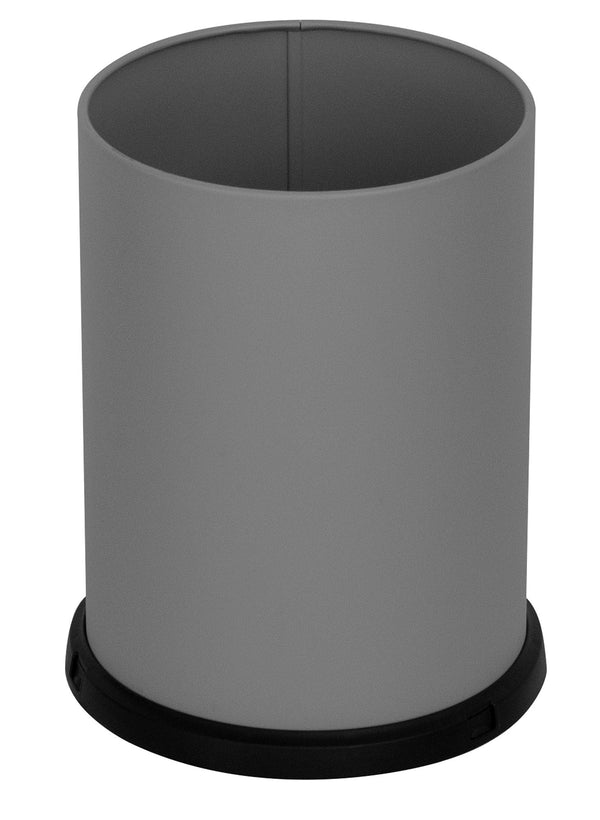 sconto Pattumiera Gettacarte Ø25xh34 cm da Interno In Acciaio Verniciato Grigio