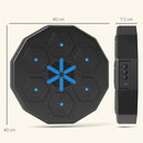 Macchina da Boxe a Parete 40x40x7,5 cm Punch Boxe con Connessione Bluetooth e Luci in PE e PU Nero      