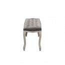 Panca Misty in Velluto Taupe 110x36x47 h cm in Legno Tortora