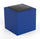Pouf da Giardino 50x50 cm con Cuscino in Resina Arkema Iris Comfort Blue