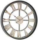 Orologio da Parete Ø50x6 cm in Mdf e Acciaio Ticking
